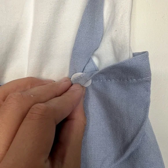 Stylish White and Blue Toddler Outfit sz 12/18M EUC - Picture 4 of 7